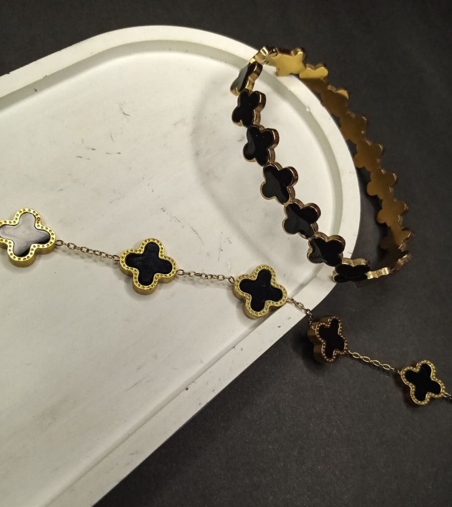 2 in 1 Black Clover Bracelet & Handcuff Deal