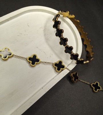 2 in 1 Black Clover Bracelet & Handcuff Deal