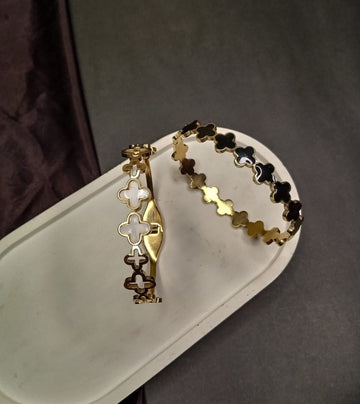 2 in 1 Black & White Clover Handcuff Deal