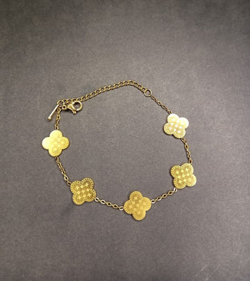 Gold Clover Bracelet
