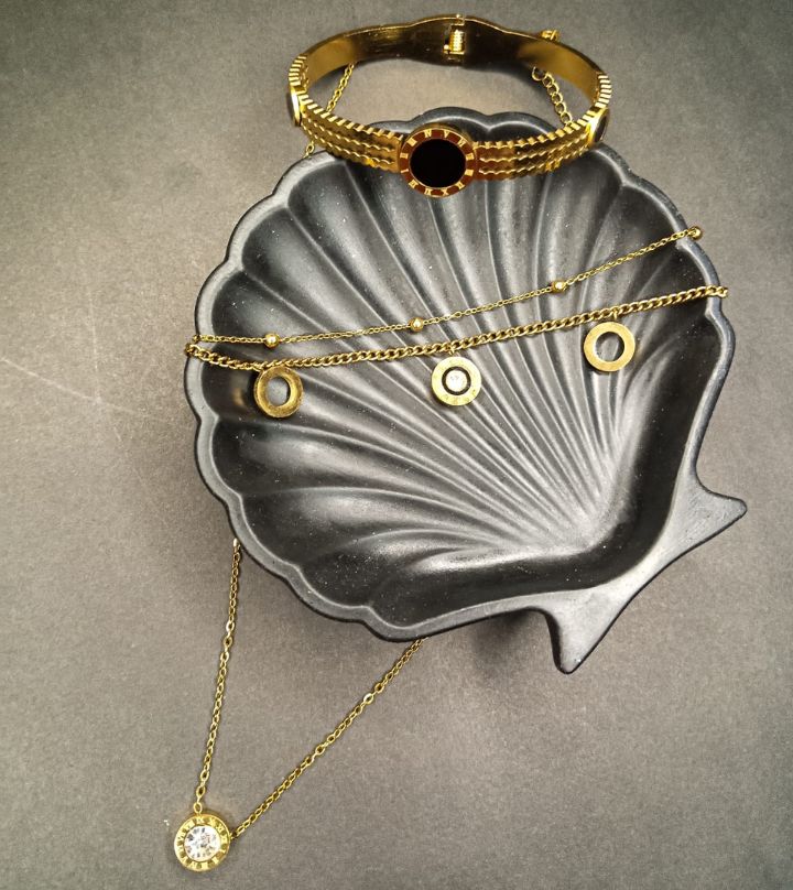 Luxury Roman Numeral Locket, Handcuff, & Bracelet Deal